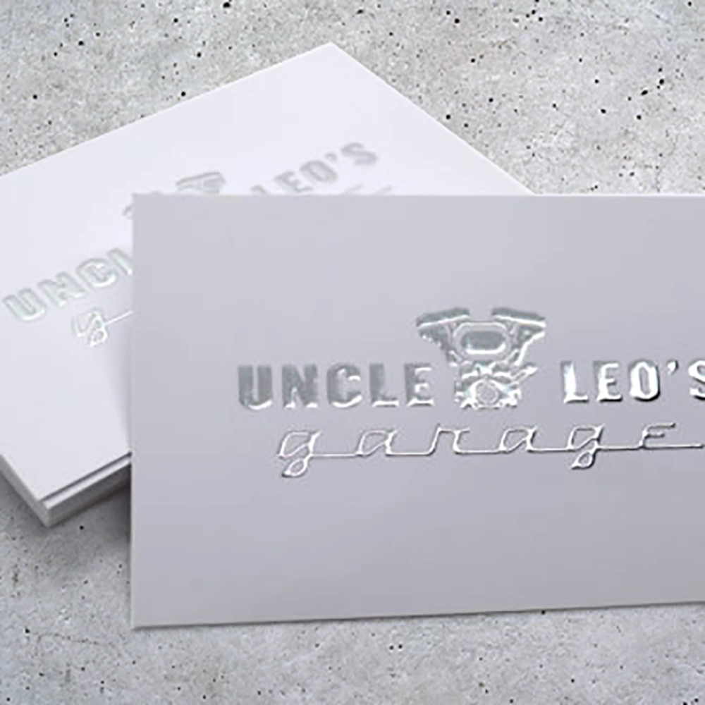 Show details for Business Cards + Metallic Silver Scodix 1 Side (450gsm)